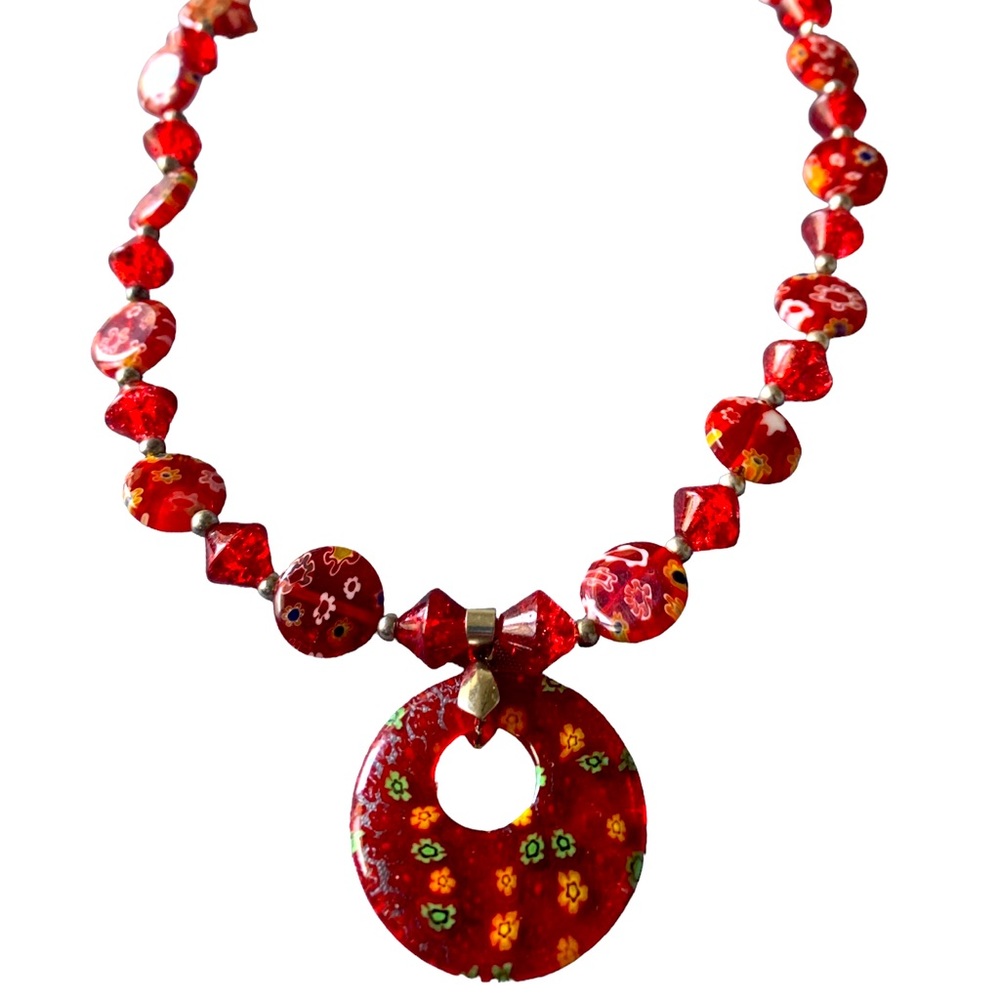 Marano glass Millefiori necklace